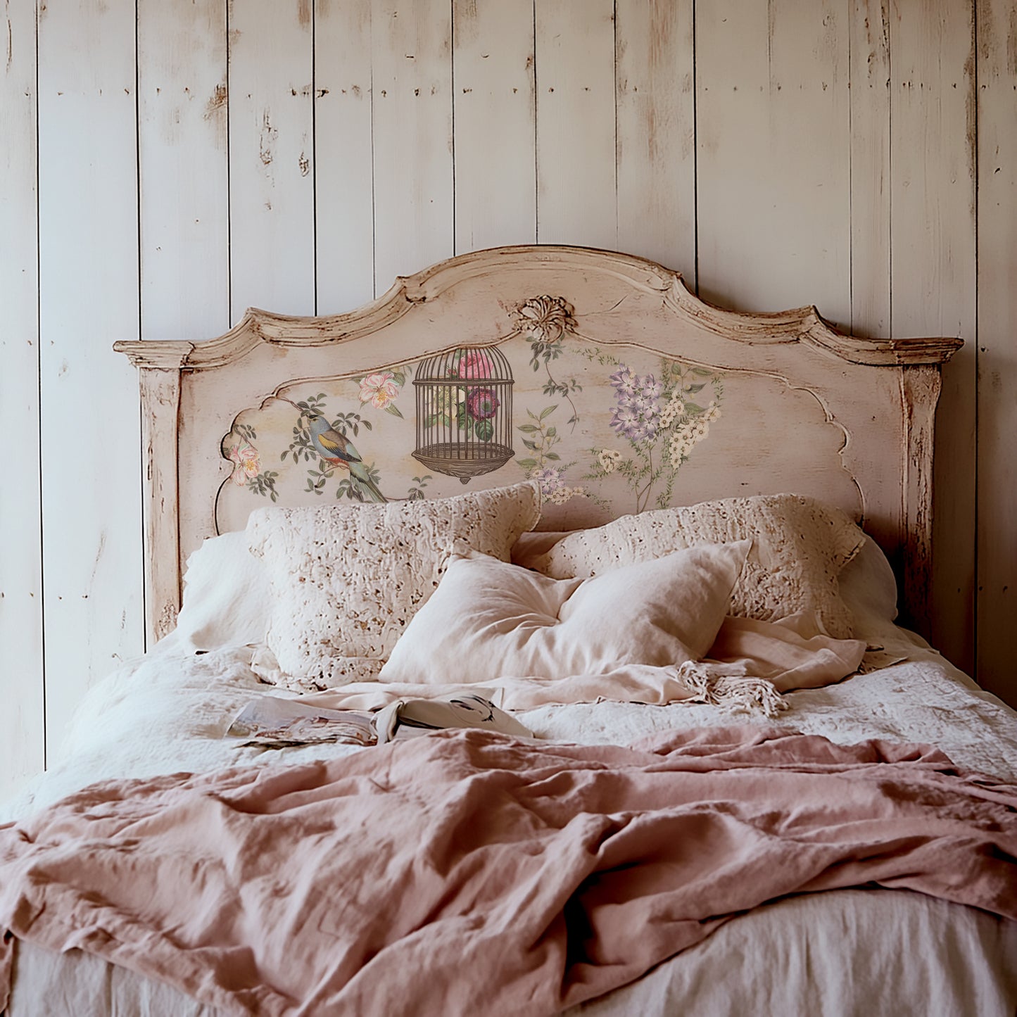 Menagerie IOD Transfer - Iron Orchid Designs Bed Frame