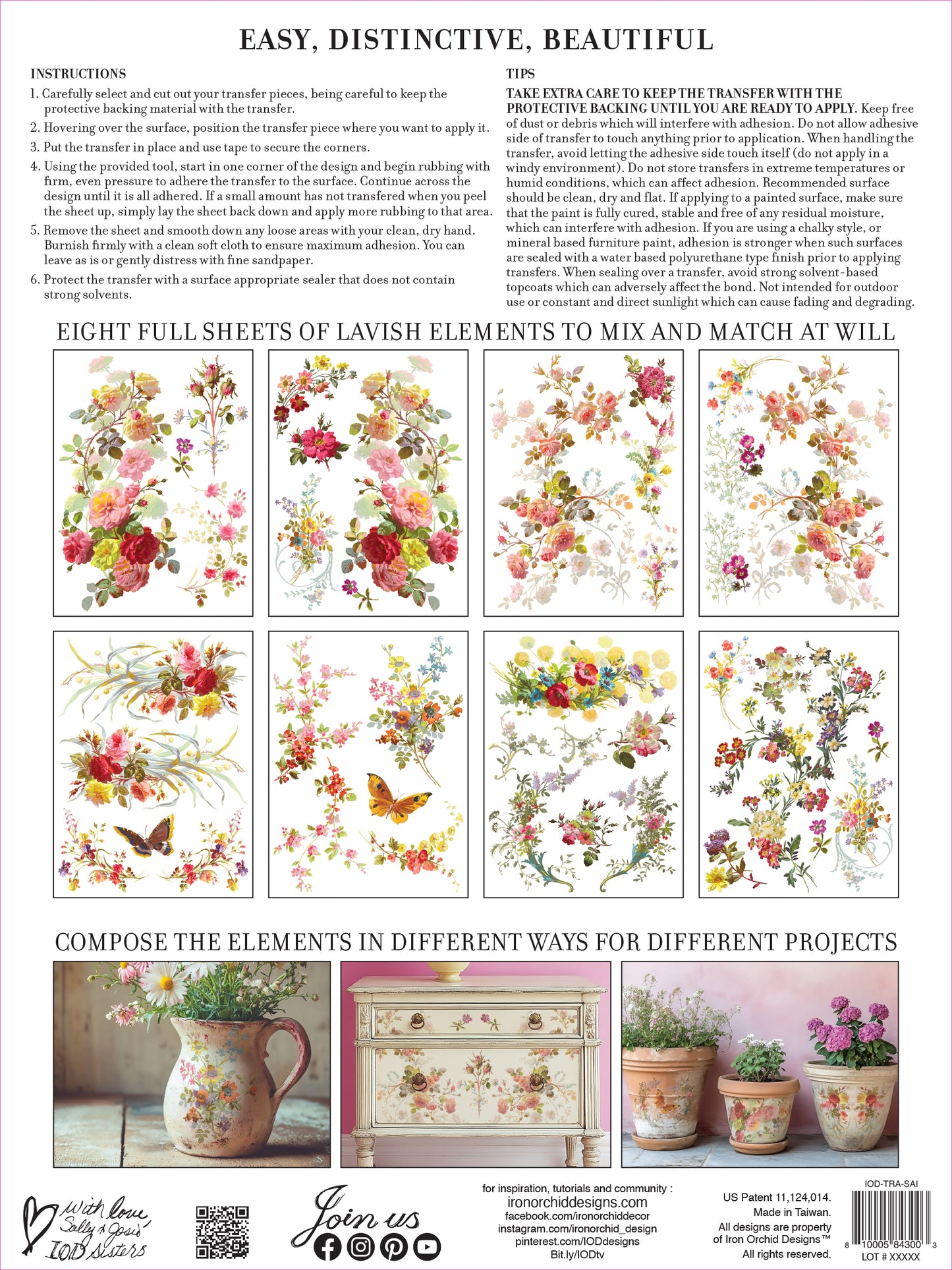 Saint Germain IOD Transfer - Iron Orchid Designs Back Cover