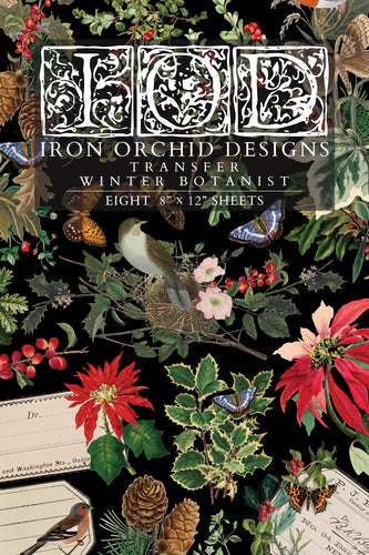 Winter Botanist IOD Transfer - Iron Orchid Designs