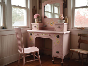 Petite Fleur Pink IOD Paint Inlay - Iron Orchid Designs