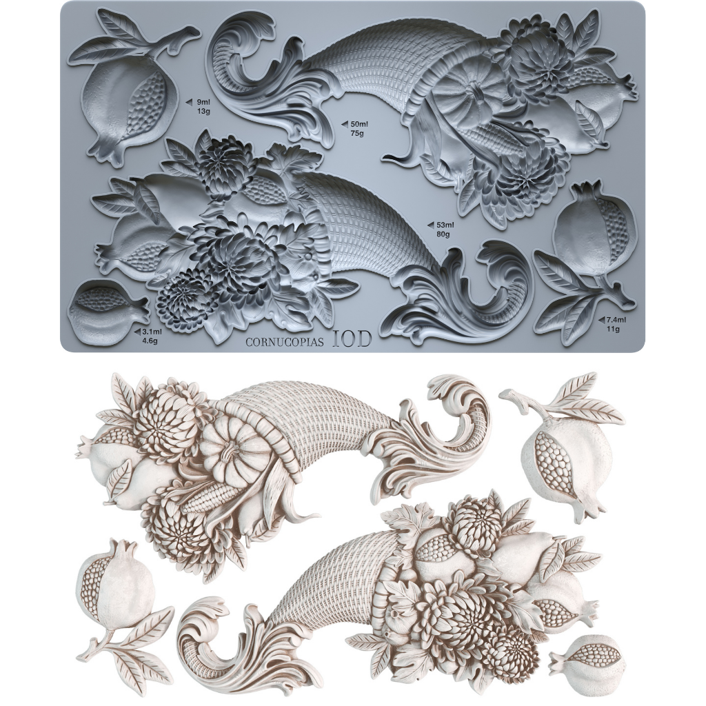 Cornucopias Mould | Iron Orchid Designs *LIMITED EDITION*