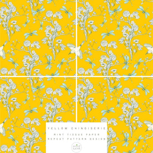 Yellow Chinoiserie - Tissue Paper