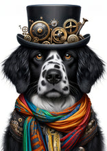 Load image into Gallery viewer, Steampunk Decoupage Paper for Furniture - Diego Dog - MINT By Michelle 