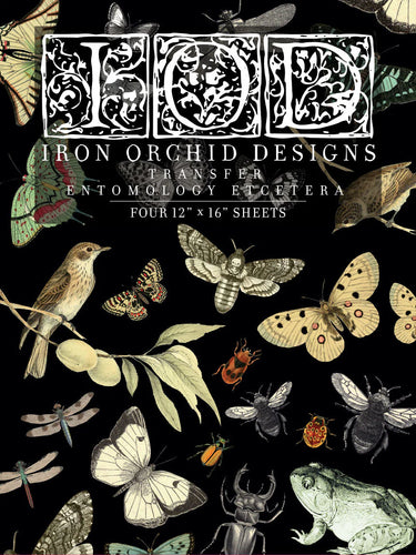 Entomology Etcetera IOD Transfer - Iron Orchid Designs