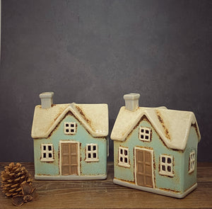 Traditional Cottage Tealight House - Village Pottery