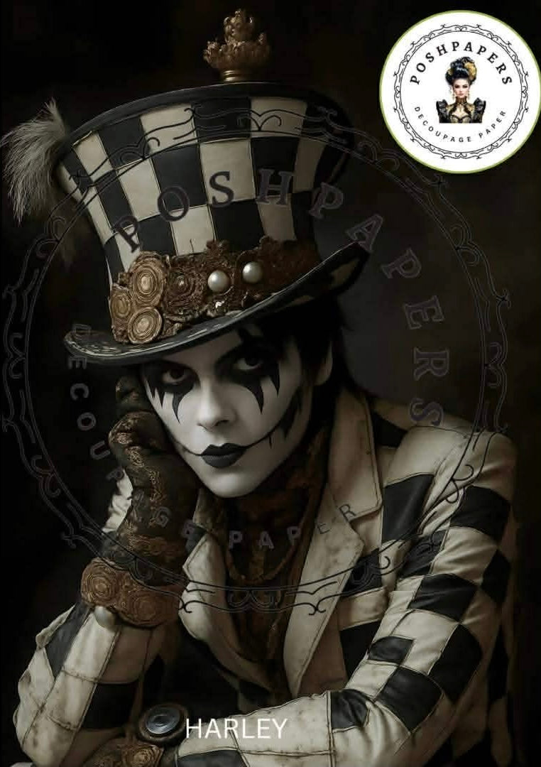 Posh Papers - Harley - Large Decoupage Papers