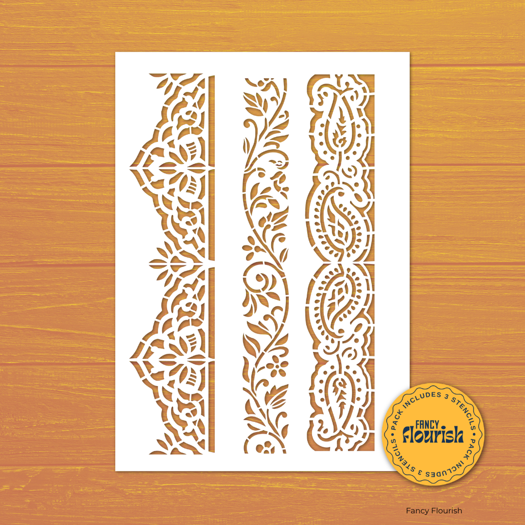 Fancy Flourish Stencil | Made By Marley