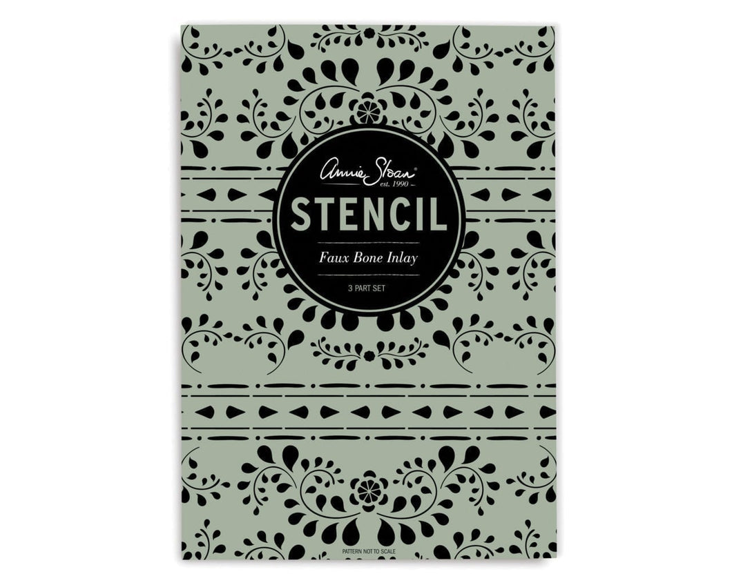 Faux Bone Inlay Stencil - Annie Sloan