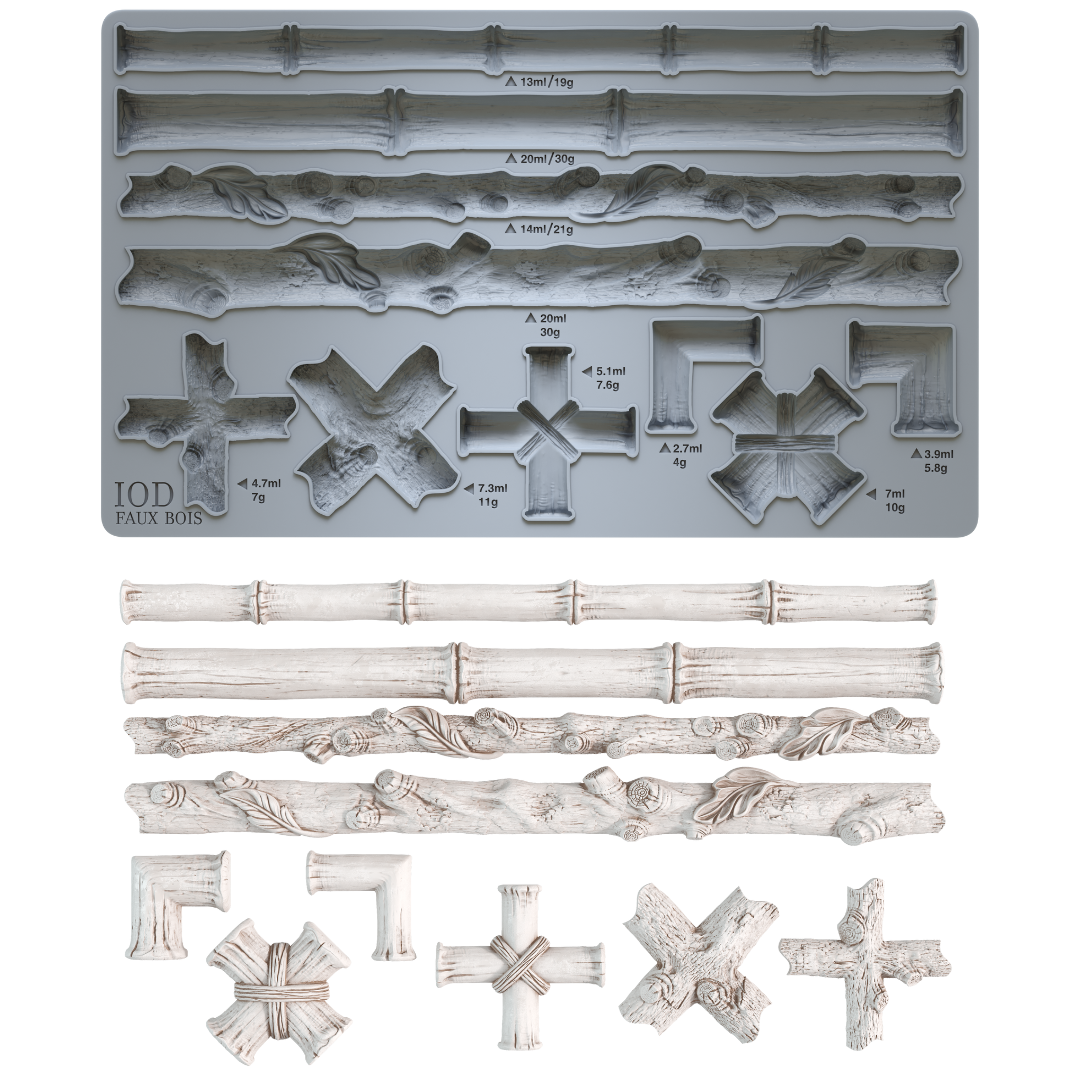 Faux Bois Mould by IOD - Iron Orchid Designs
