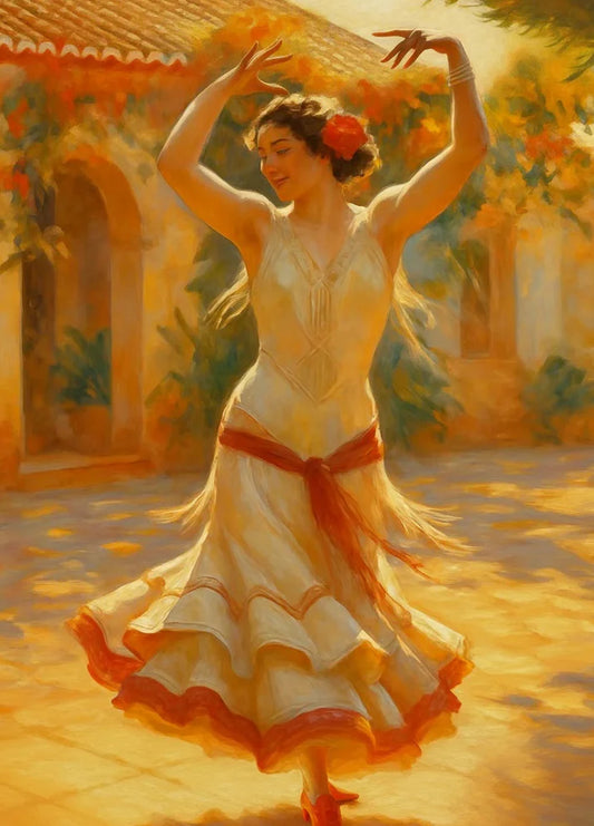 Flamenco Sunrise Decoupage Paper - MINT by Michelle LIMITED EDITION