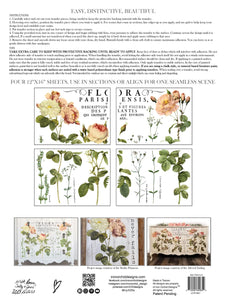 Flora Parisiensis IOD Transfer - Iron Orchid Designs