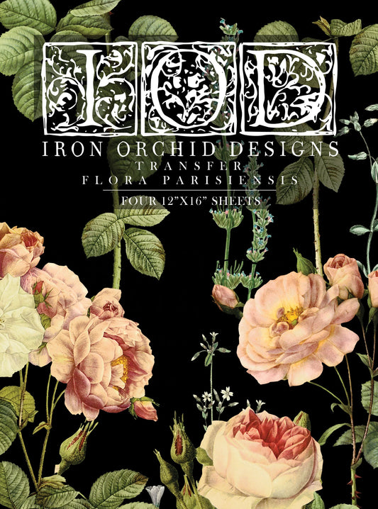 Flora Parisiensis IOD Transfer - Iron Orchid Designs