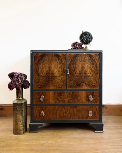 Walnut Cabinet with Drawers
