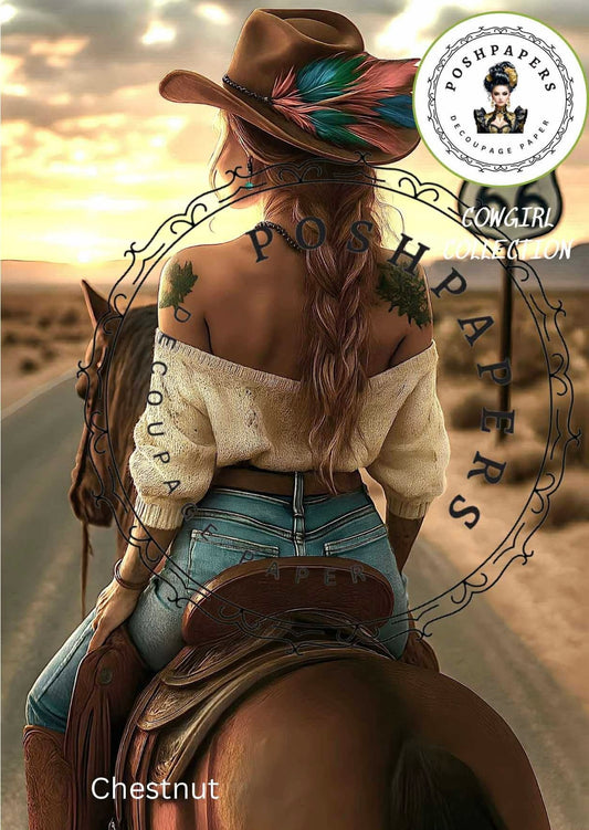 Posh Papers - Chestnut - Large Decoupage Papers