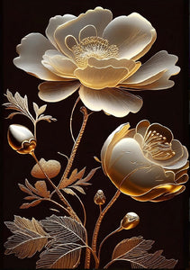 Golden Bloom 1 Decoupage Paper, MINT By Michelle Decoupage Papers for Furniture
