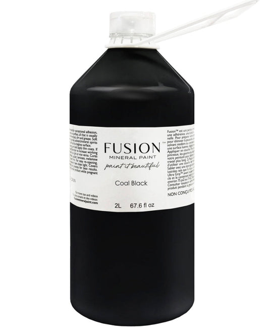 Fusion Mineral Paint Coal Black 2 Litre Bottle