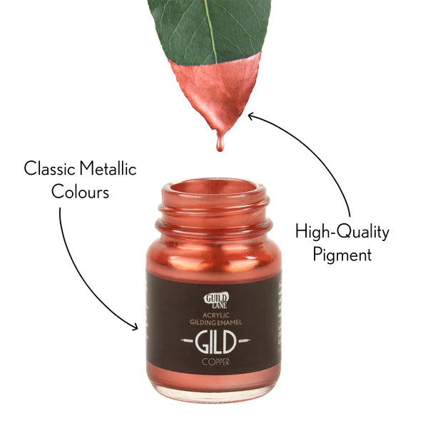 Copper Acrylic Gilding Enamel Paint | GILD Guild Lane UK