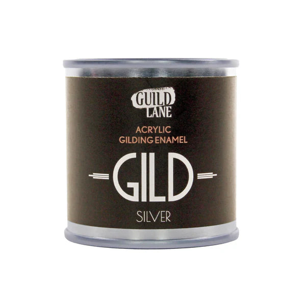Silver Acrylic Gilding Enamel Paint | GILD Guild Lane UK
