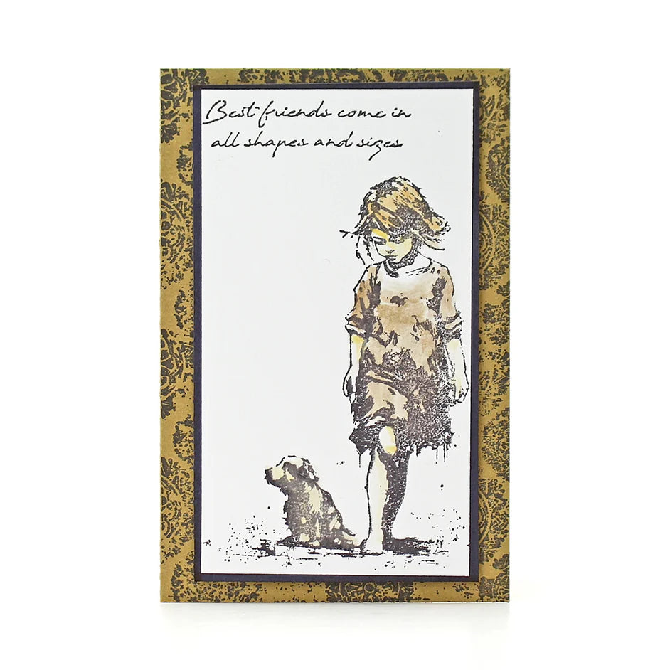 Best Friends - Andy Skinner Rubber Stamp