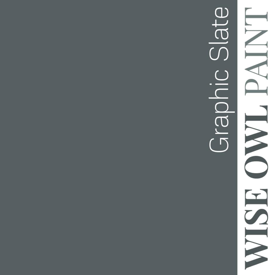 Wise Owl One Hour Enamel Paint - GRAPHIC SLATE | Slate Grey Kitchen Cabinet & Furniture Paint