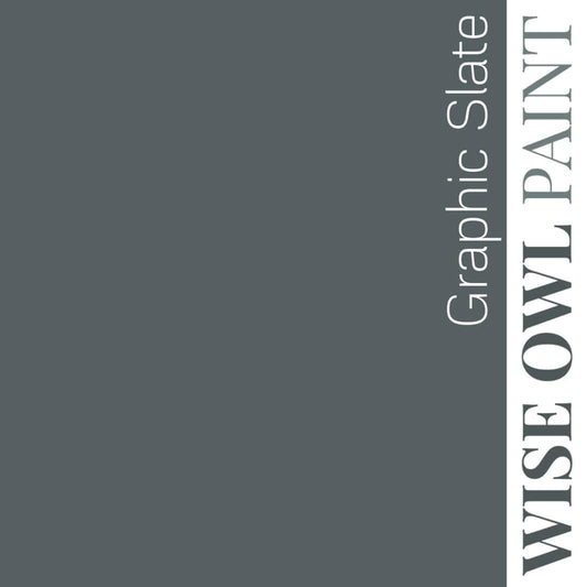 Wise Owl One Hour Enamel Paint - GRAPHIC SLATE | Slate Grey Kitchen Cabinet & Furniture Paint