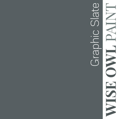 Wise Owl One Hour Enamel Paint - GRAPHIC SLATE | Slate Grey Kitchen Cabinet & Furniture Paint