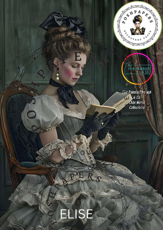 Posh Papers - Elise - Large Decoupage Papers