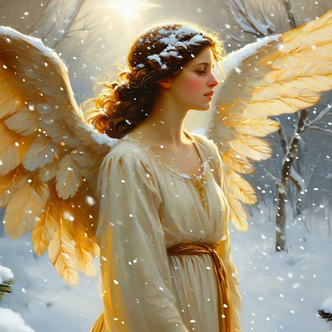 Christmas Angel Decoupage Paper - MINT by Michelle