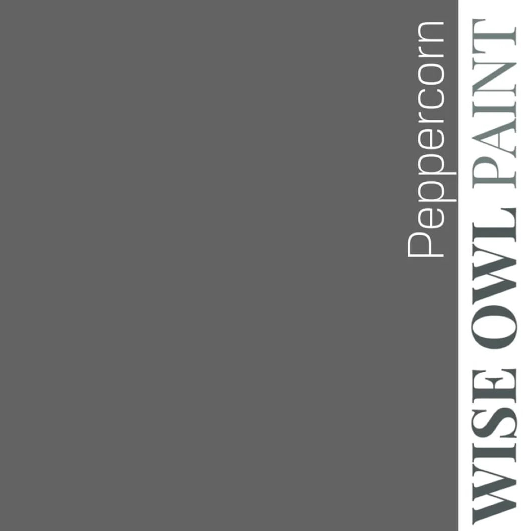 Wise Owl One Hour Enamel Paint - PEPPERCORN | Mid Grey Kitchen Cabinet & Furniture Paint