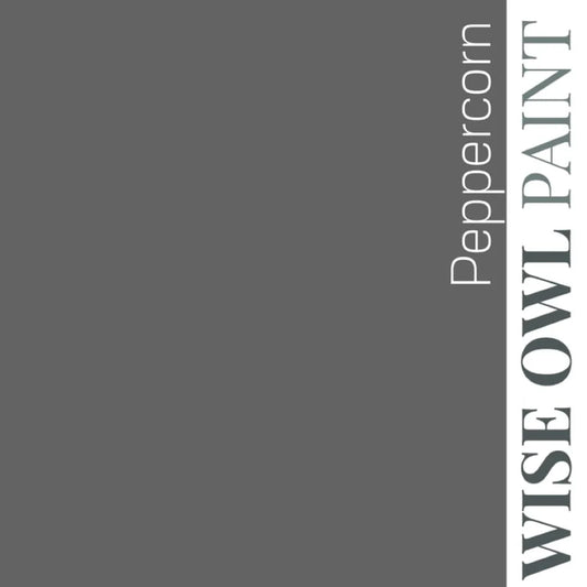 Wise Owl One Hour Enamel Paint - PEPPERCORN | Mid Grey Kitchen Cabinet & Furniture Paint