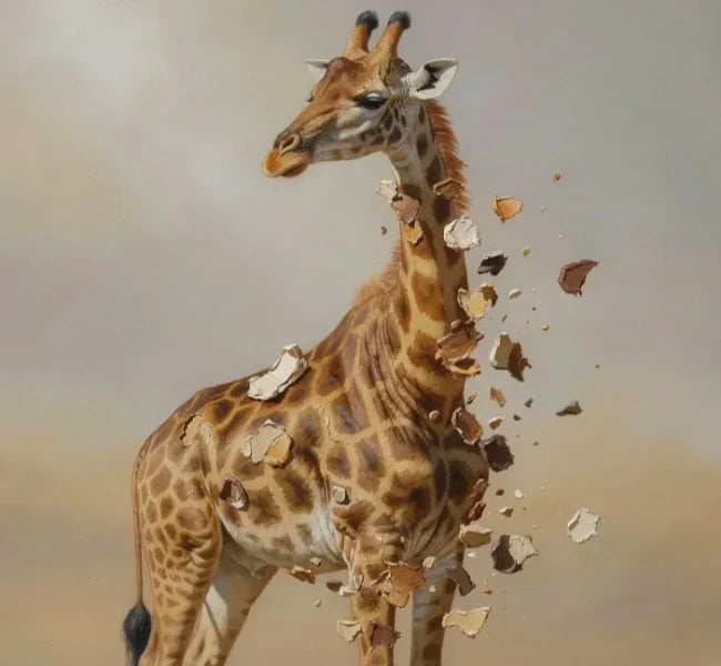 Giraffe Decoupage Paper - MINT by Michelle