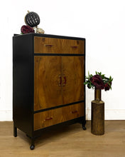 Load image into Gallery viewer, Art Deco Cabinet in Black and Gold