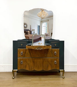 Vintage Dressing Table with Mirror - Harris Lebus