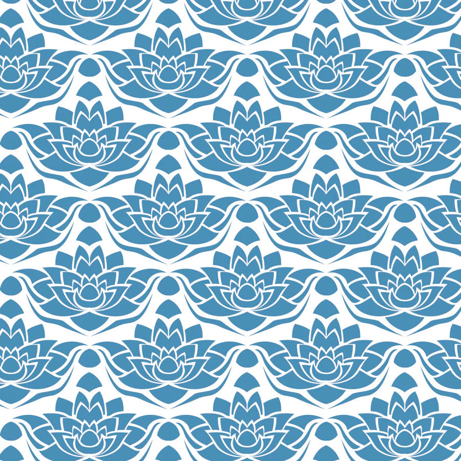 Lotus Flower Stencil - Stencil Up