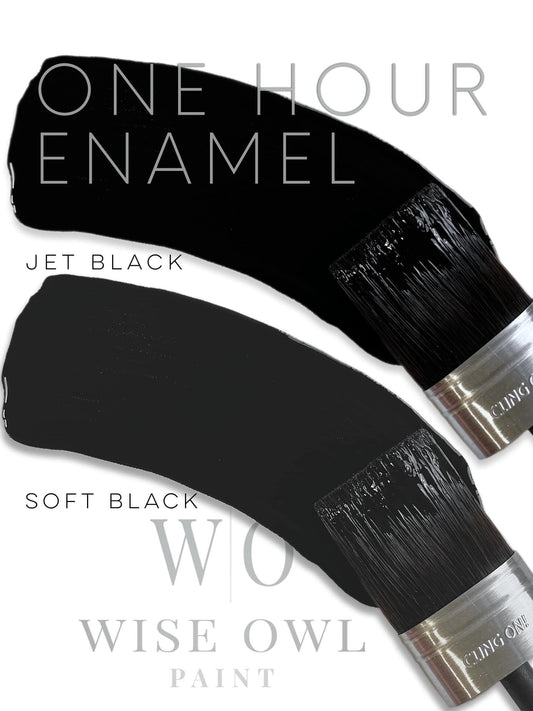 Wise Owl One Hour Enamel Paint - Soft Black | Kitchen Cabinet & Furniture Paint