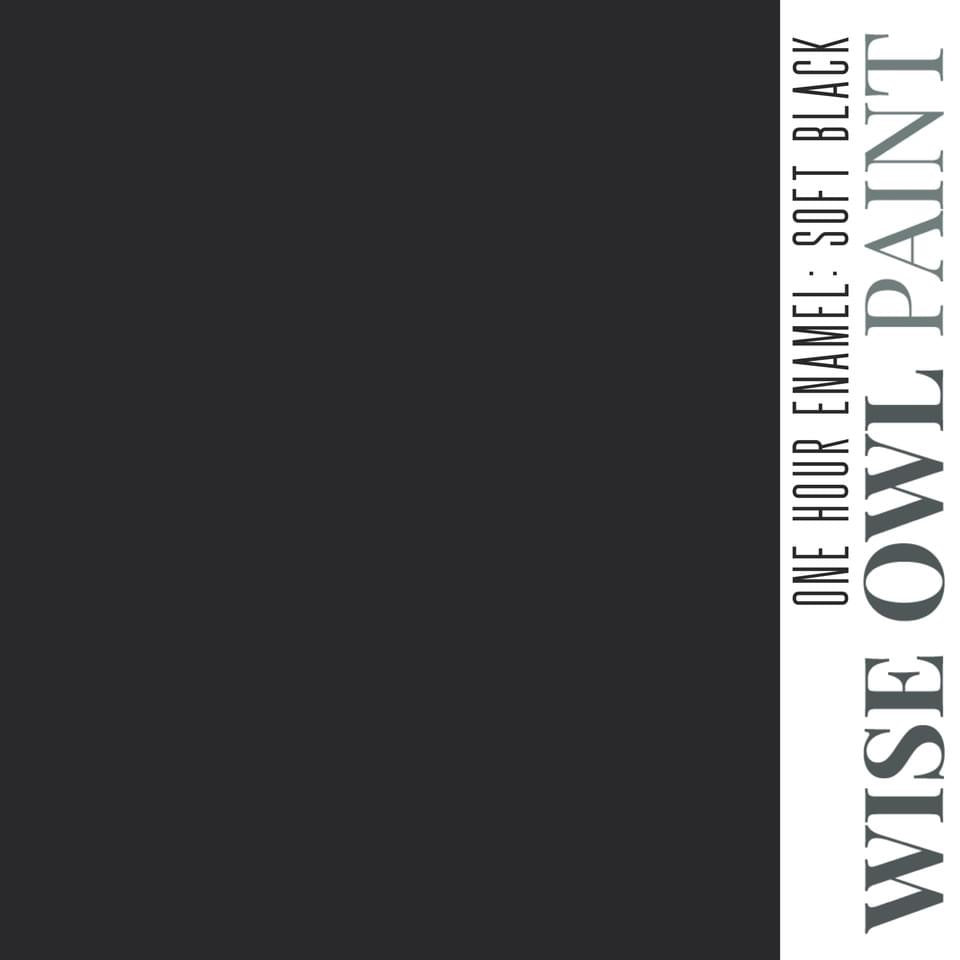 Wise Owl One Hour Enamel Paint - Soft Black | Kitchen Cabinet & Furniture Paint