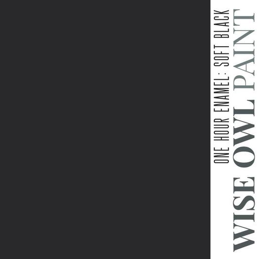 Wise Owl One Hour Enamel Paint - Soft Black | Kitchen Cabinet & Furniture Paint