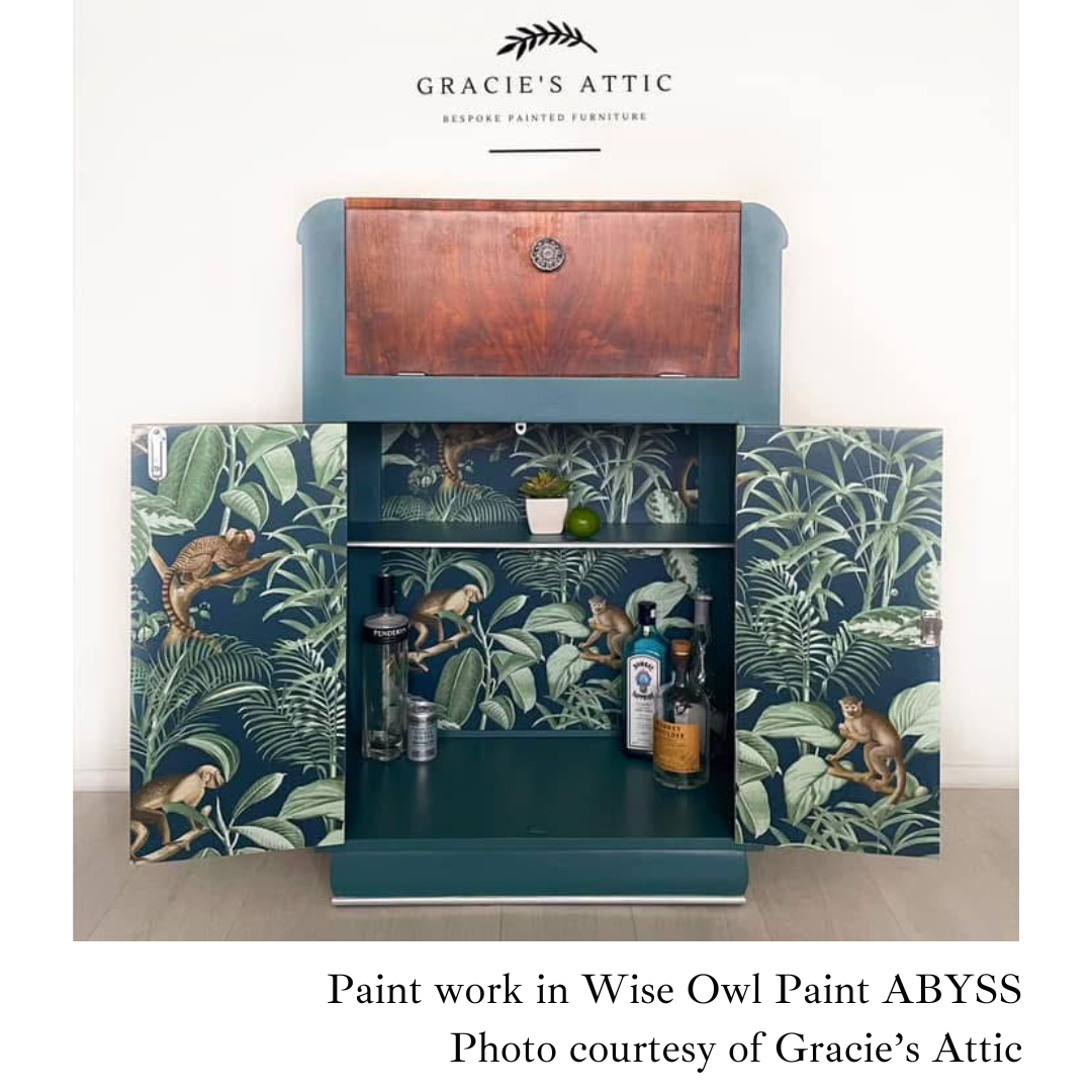 Wise Owl One Hour Enamel Paint - ABYSS | Ocean Blue Kitchen Cabinet and Furniture Paint