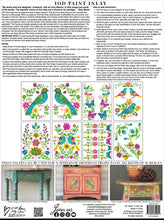 Load image into Gallery viewer, Vida Floral IOD Paint Inlay - Iron Orchid Designs