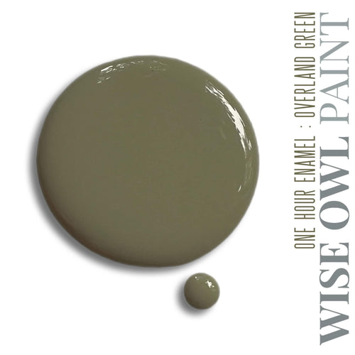 Wise Owl One Hour Enamel Paint - OVERLAND GREEN | Moss Green Kitchen Cabinet and Furniture Paint