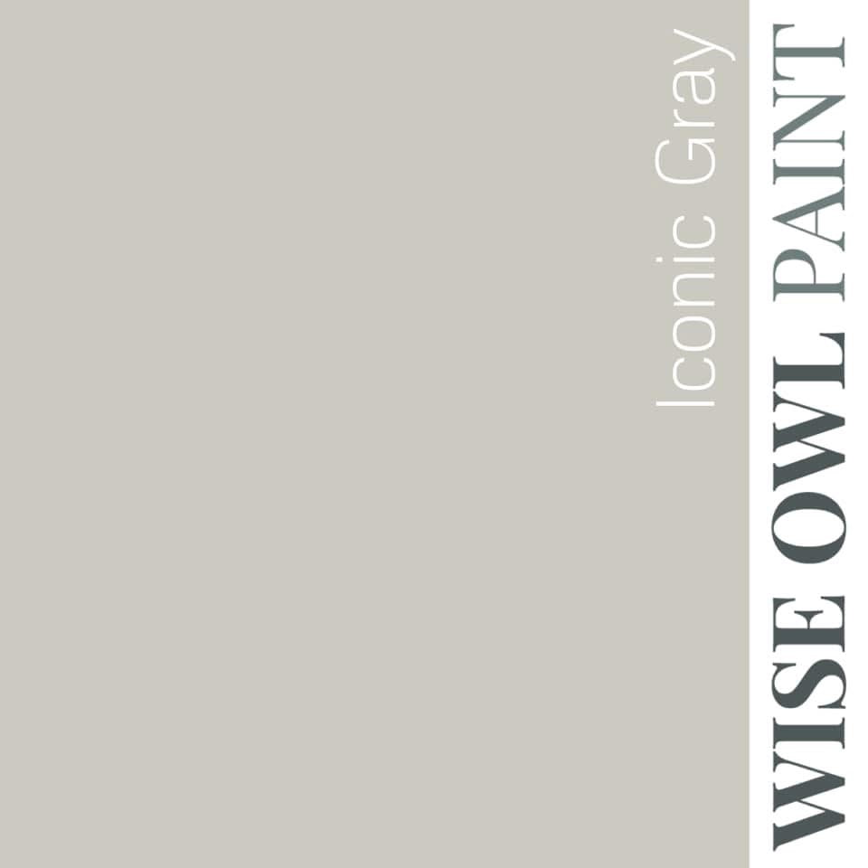 Wise Owl One Hour Enamel Paint - ICONIC GRAY | Grey Kitchen Cabinet and Furniture Paint