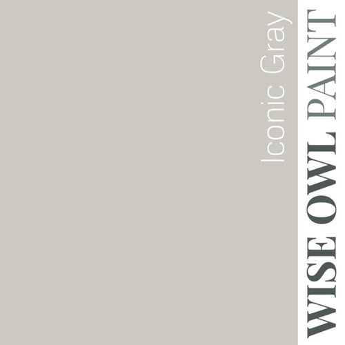 Wise Owl One Hour Enamel Paint - ICONIC GRAY | Grey Kitchen Cabinet and Furniture Paint