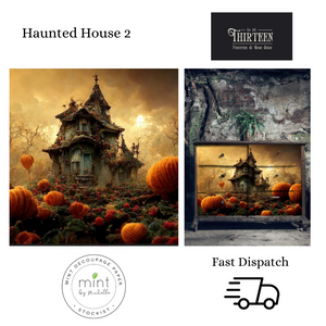 Haunted House 2 Decoupage Paper, MINT By Michelle Decoupage Papers for Furniture