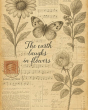 Load image into Gallery viewer, Botanical Illustration I Decoupage Paper - MINT by Michelle Pairs Collection