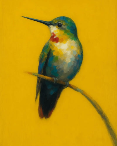 Hummingbird Left Decoupage Paper - MINT by Michelle Pairs Collection