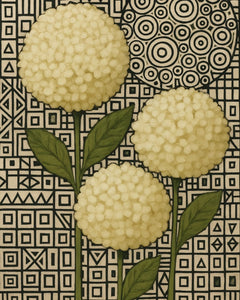 White Hydrendea Decoupage Paper - MINT by Michelle Pairs Collection