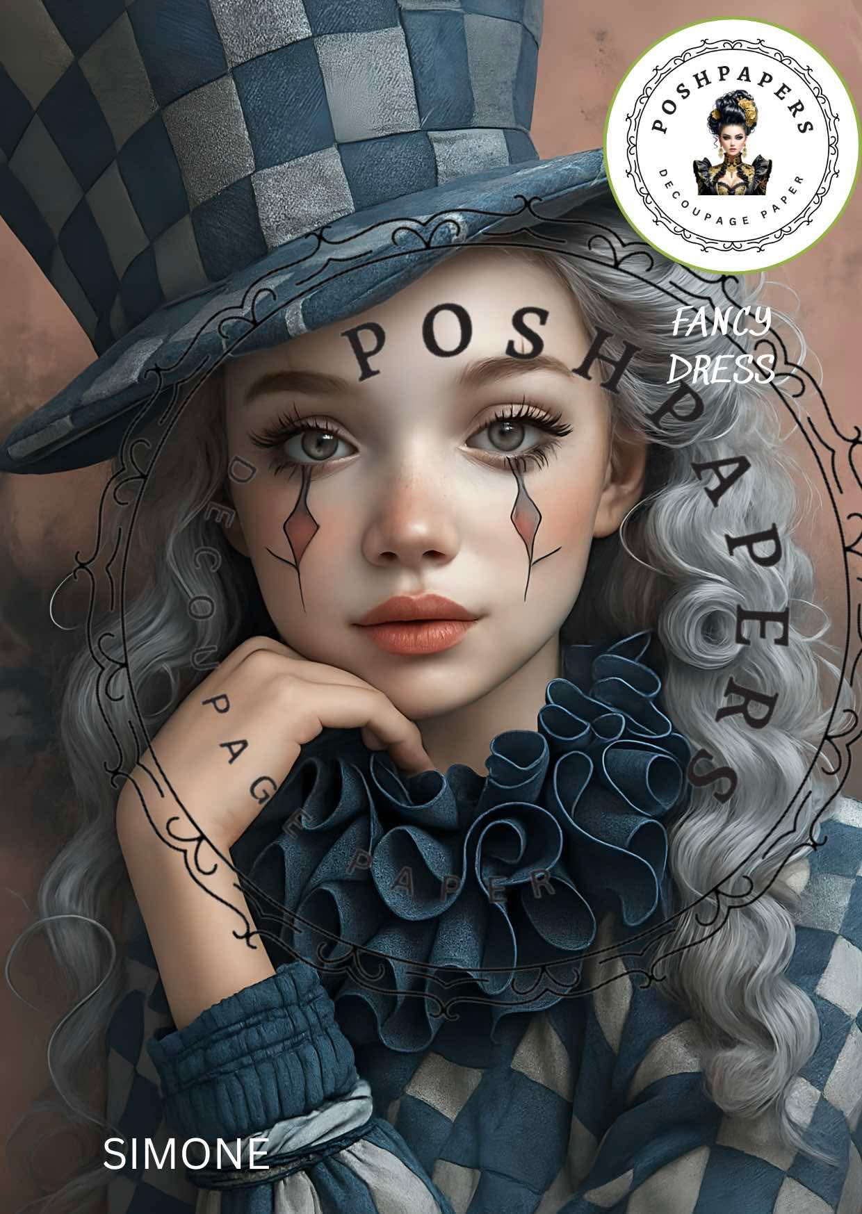 Posh Papers - Simone - Large Decoupage Papers