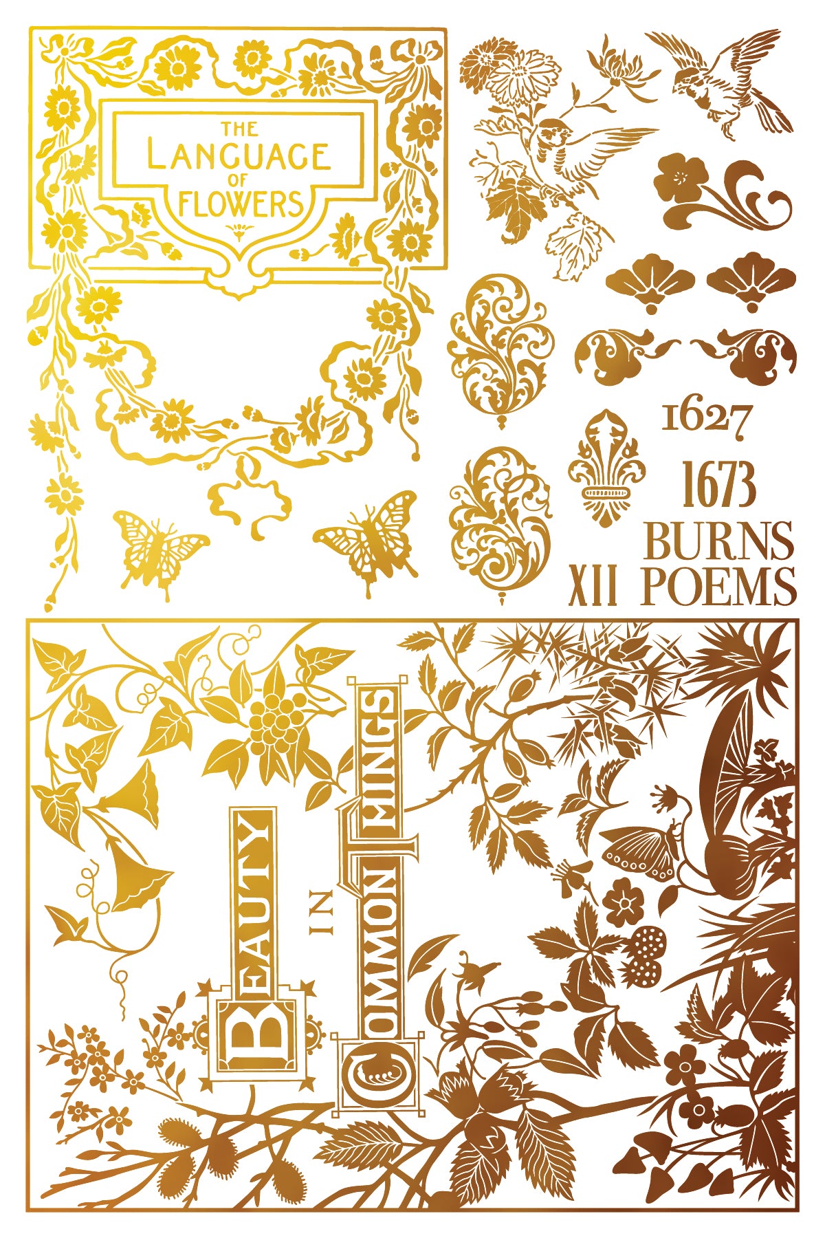 Athenaeum IOD Gilded Foil Transfer - Iron Orchid Designs
