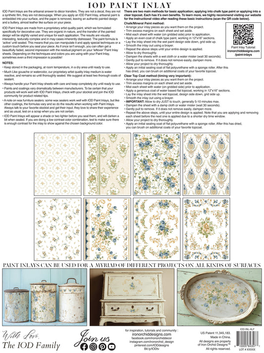 Alfred Peats & Co. IOD Paint Inlay - Iron Orchid Designs
