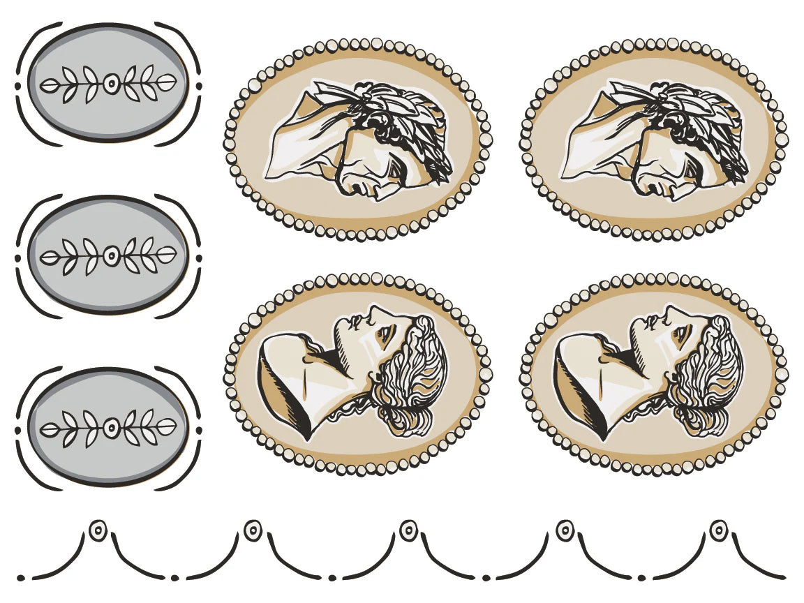 Classic Cameo by Annie Sloan IOD Paint Inlay - Iron Orchid Designs